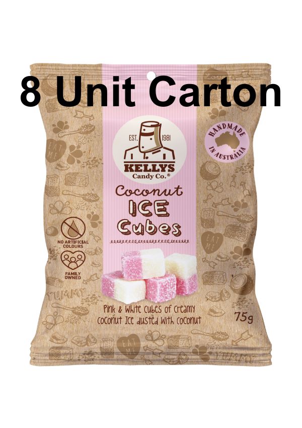 Coconut Ice Cubes - Snack Pack 90g (8 Unit Carton)