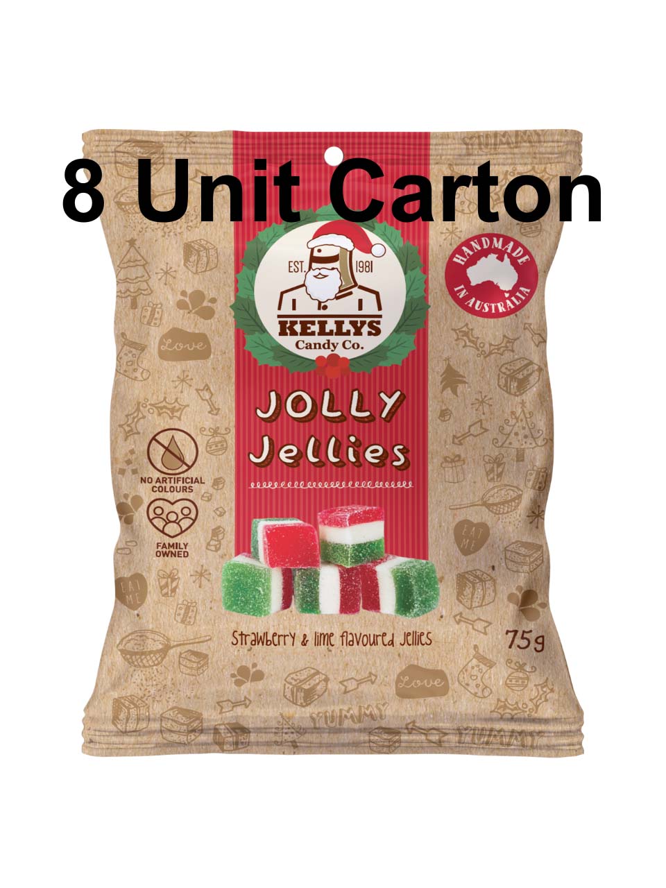 Jolly Jellies - Snack Pack 75g (8 Unit Carton)