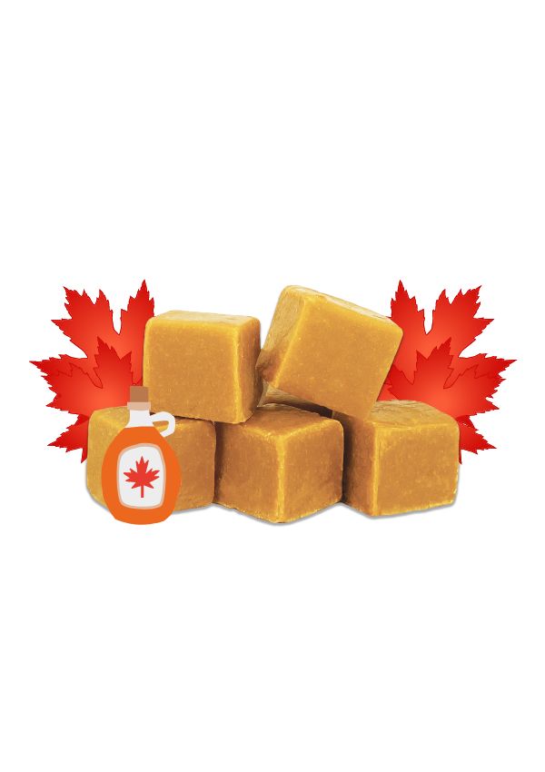 Maple Flavoured Fudge (Pieces) - Bulk 3kg