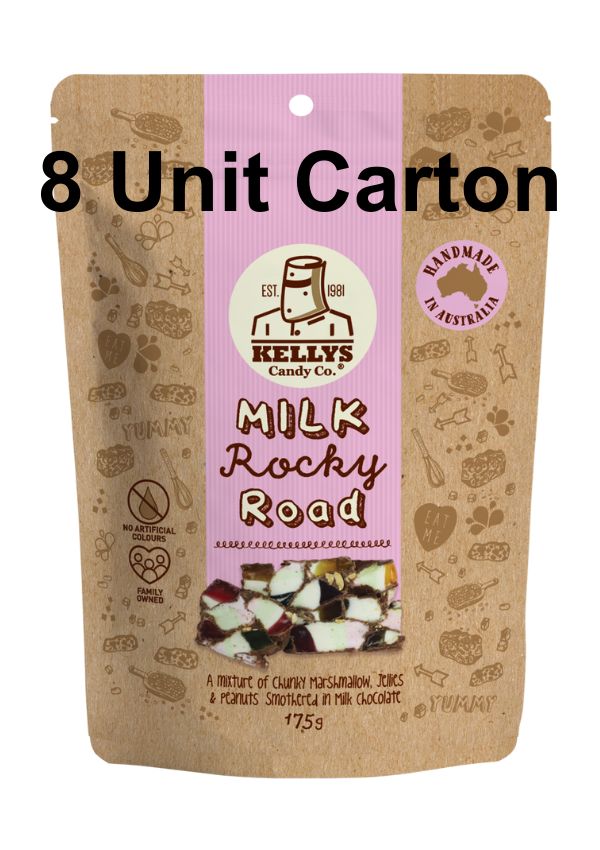 Milk Rocky Road - Pouch 175g (8 Unit Carton)