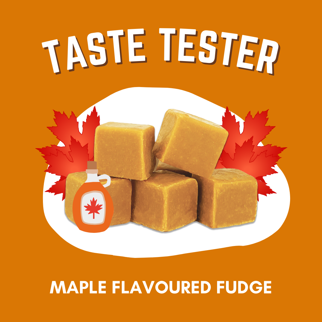 Maple Flavoured Fudge Taste Tester 100g