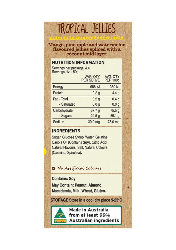 Tropical Jellies - 900g Share Pack