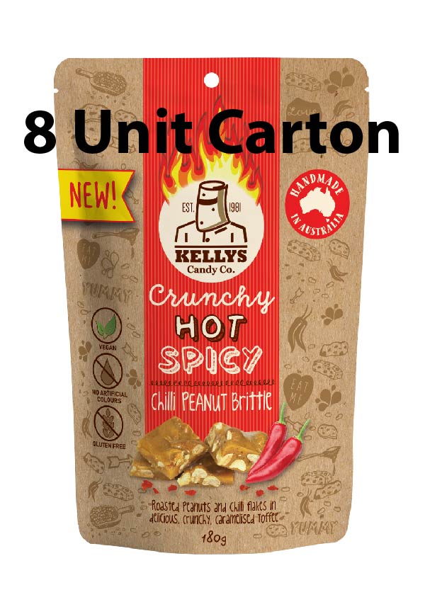 Chilli Peanut Brittle - Pouch 180g (8 Unit Carton)